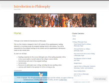 Tablet Screenshot of philosophyintrocourse.com